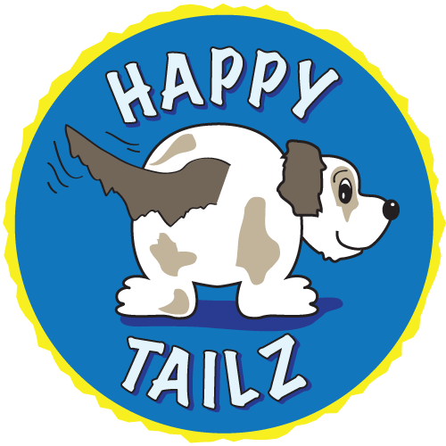 Happytailz dog walking and pet care logo